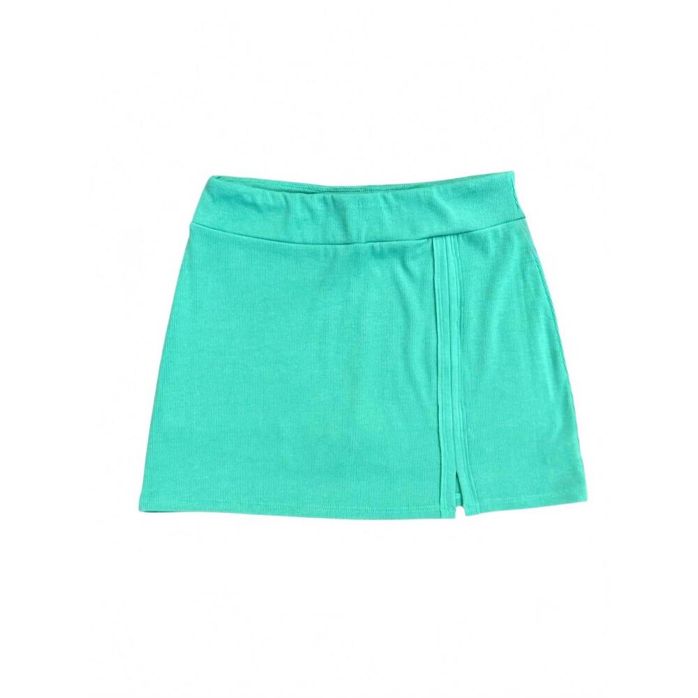 NEW TENLY girl's rayon rib skort in emerald